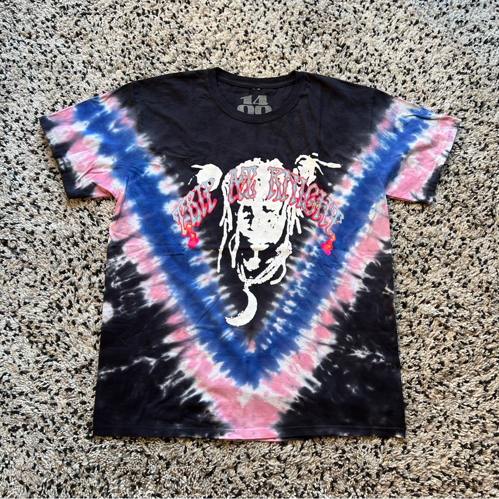 1400 Trippie Red Dark At Knight Rap Tee Shirt Black Blue Pink Tie Dye Mens XL